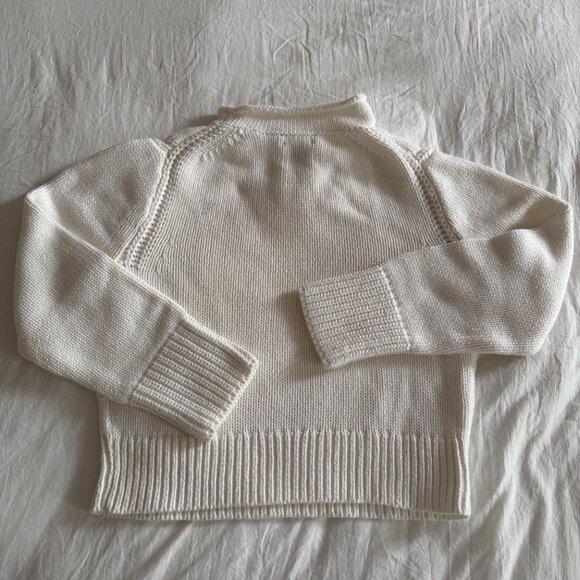 Brand new - J.CREW Roll Neck Sweater White / Small - Picture 3 of 5